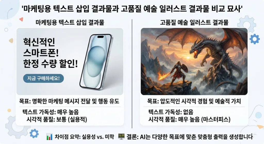 나노바나나와 미드저니 이미지 생성 결과 비교 예시