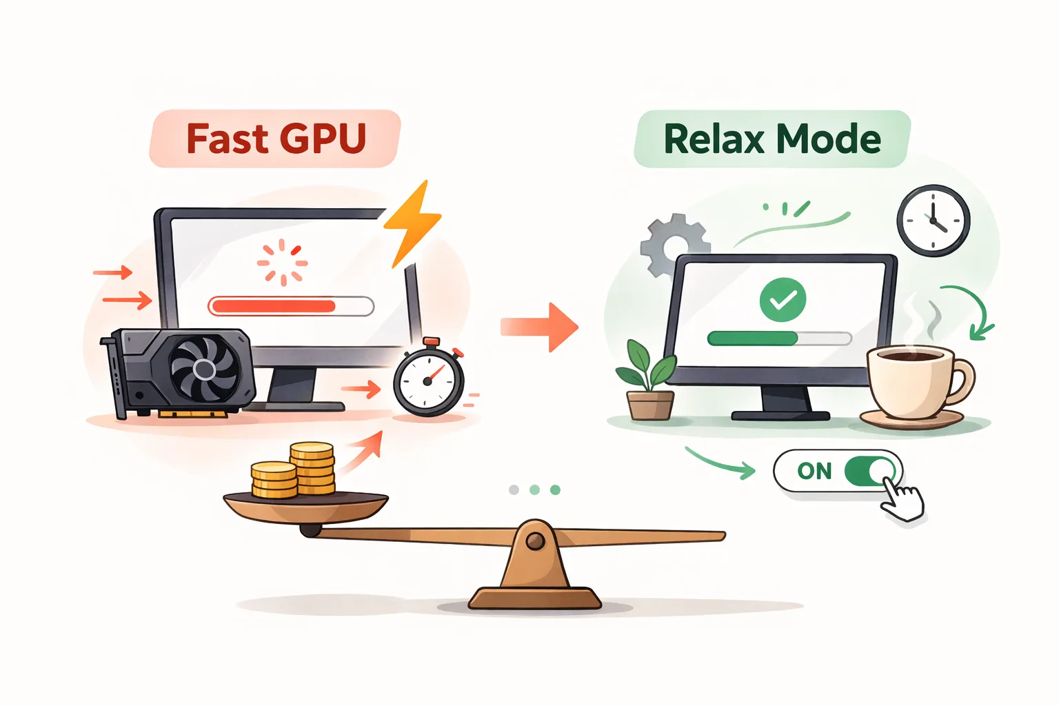 미드저니 요금제 , FAST GPU vs Relax Mode
