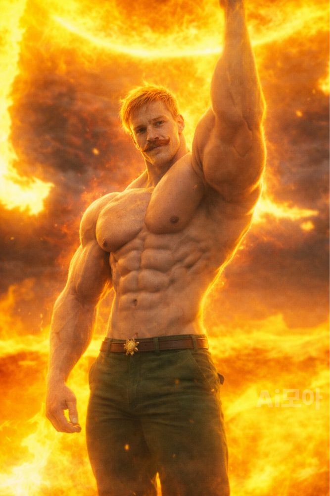 챗gpt 이미지 생성으로 만들어낸 7개의 대죄 에스카노르 실사화