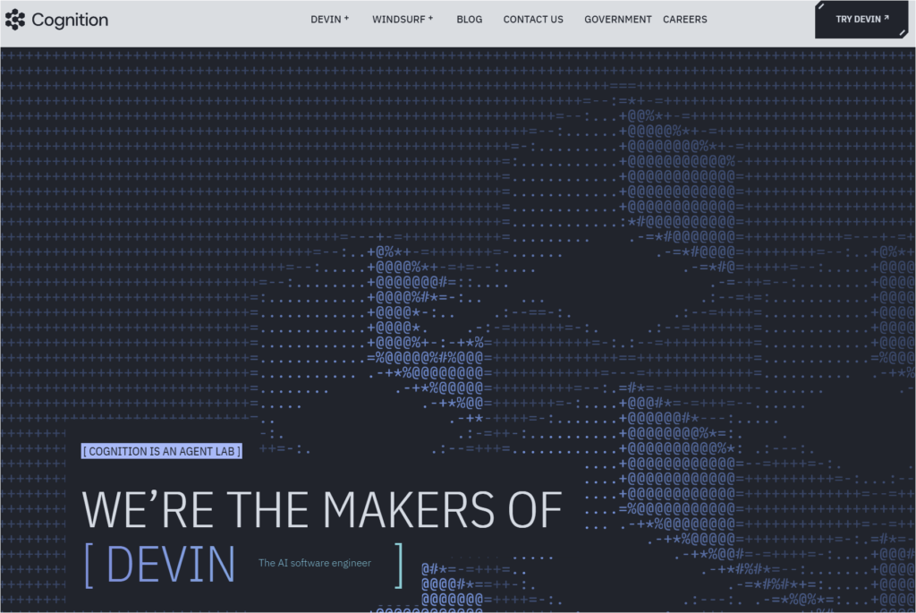 데빈 코그니션 ai 웹사이트