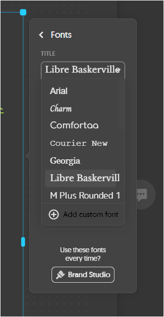 napkin ai 폰트 설정방법